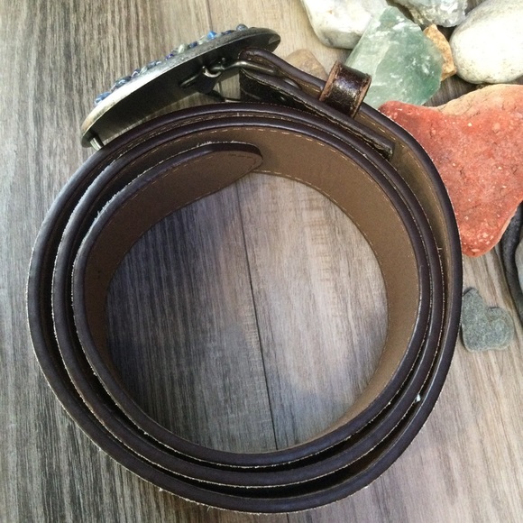 Lapis Belt Buckle & Leather Belt - Picture 5 of 8